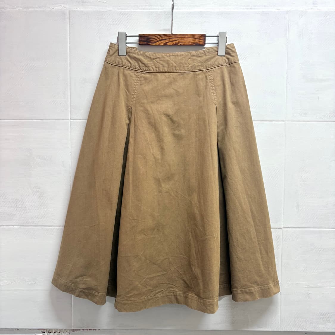 45RPM 코튼 주름 미디 스커트 치마 상품이미지4