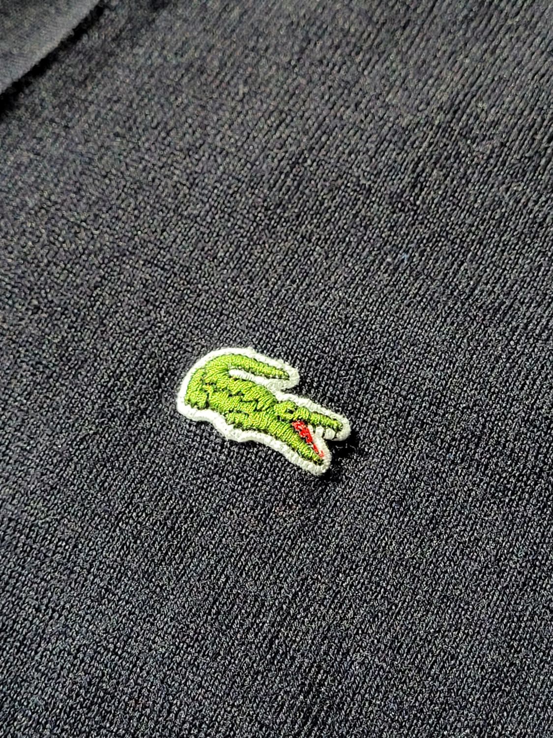 꼼데가르송 셔츠라인 라코스테 콜라보 비대칭 울 가디건 네이비 L 상품이미지7