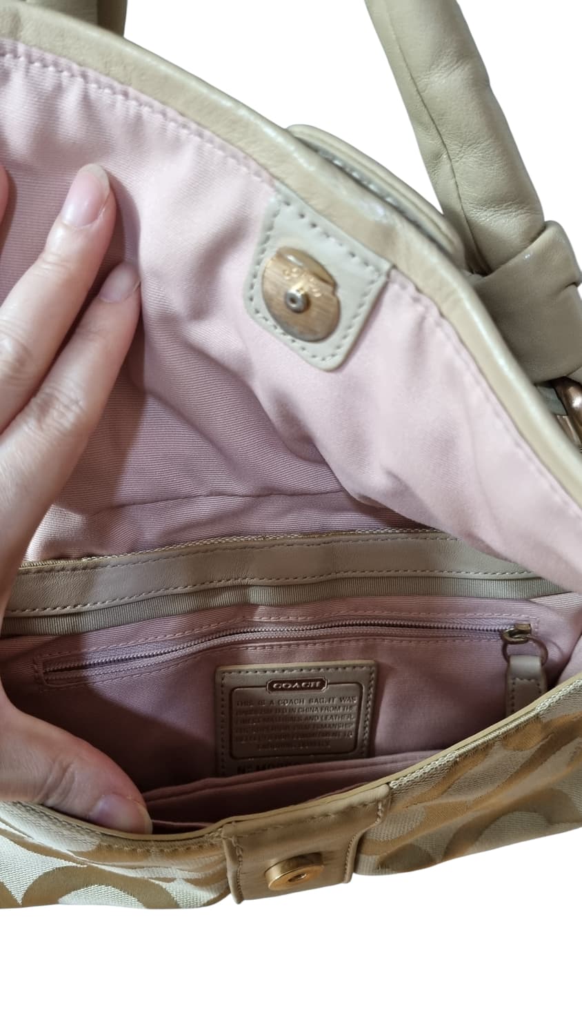 코치 파커 옵 아트 자카드 숄더백 코치빈티지 y2k 갸루 히메 상품이미지3