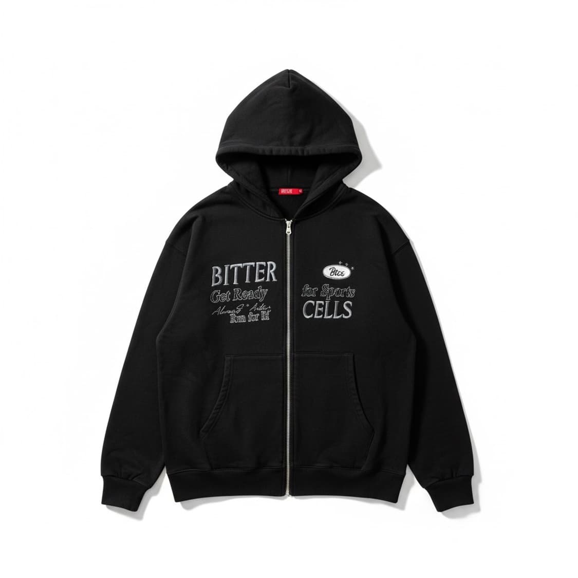 BITTER CELLS 검정색 후드집업 2 상품이미지1