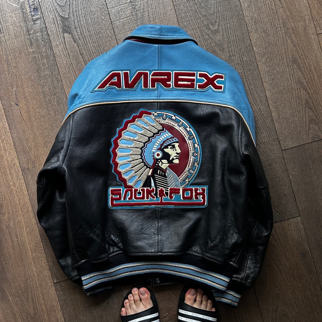 90-00‘s Avirex (아비렉스 가죽자켓) 상품이미지1