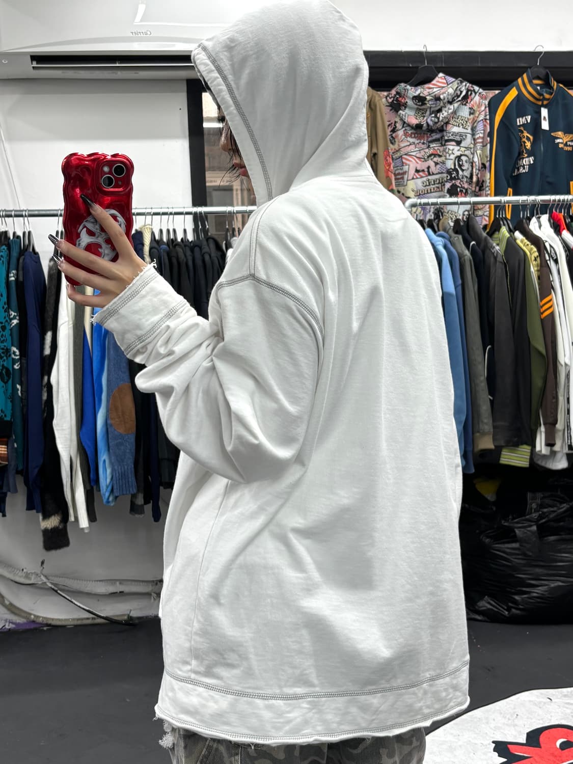 DKNY Y2k 프린팅 후드집업 상품이미지5