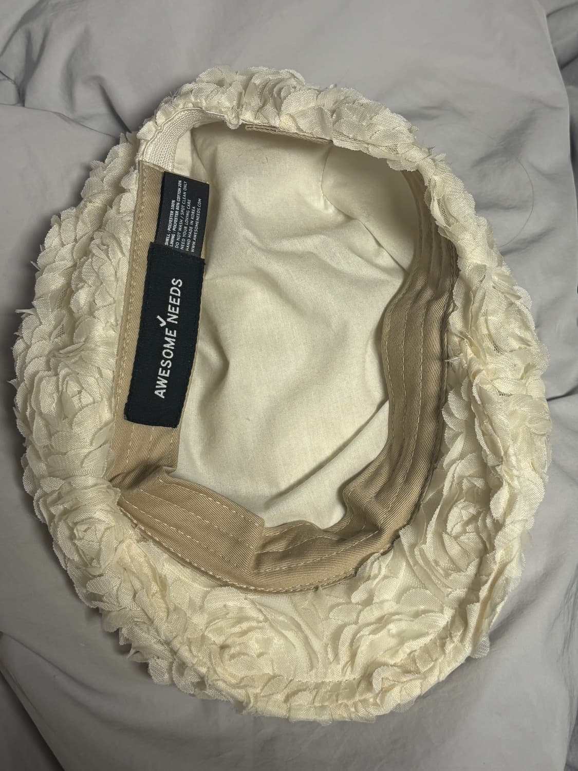 어썸니즈 클래식 헌팅 캡 로즈 크림 상품이미지4