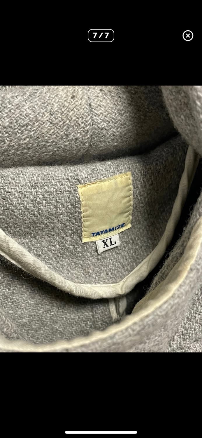 Tatamize 타타미제 더플코트 떡볶이코트 그레이카키 상품이미지7