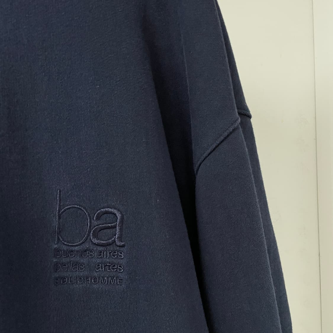 솔리드옴므 네이비 맨투맨 50 상품이미지4