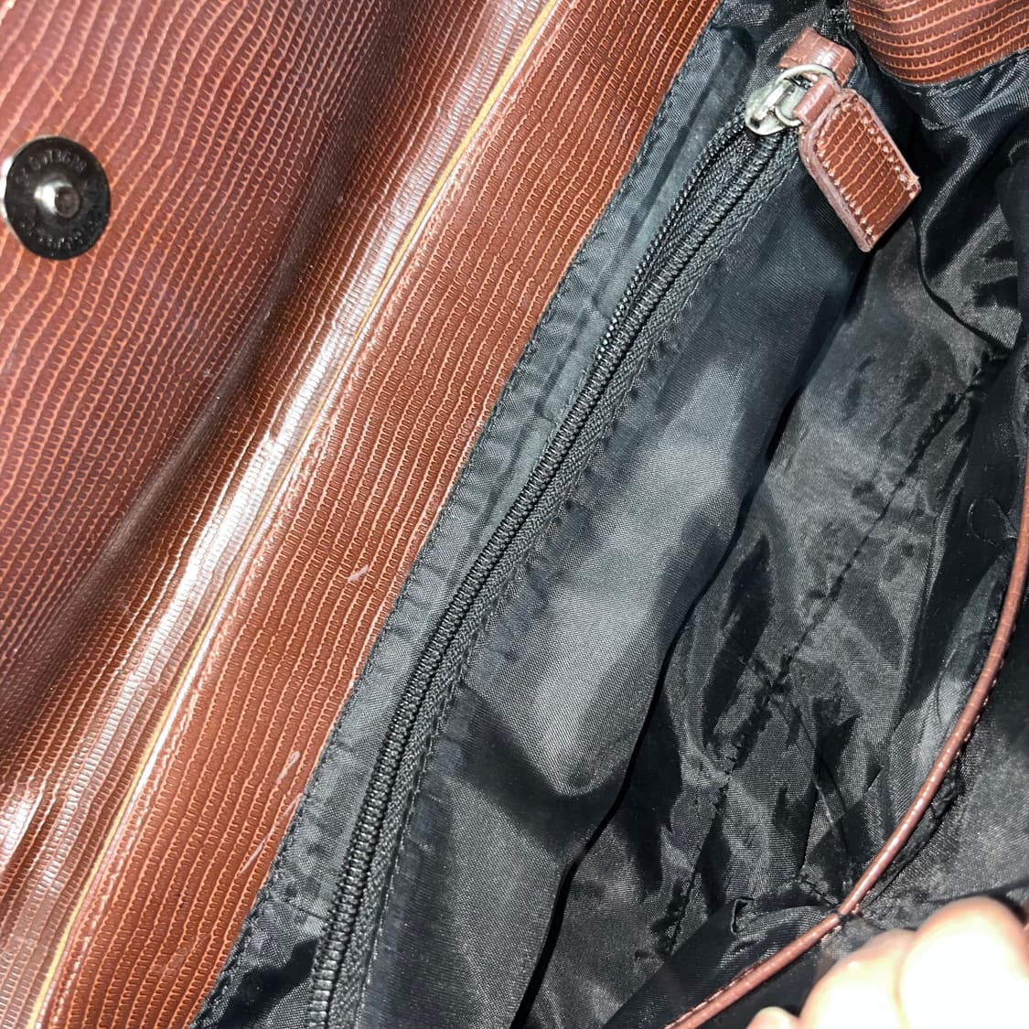 빈티지 빅 버클 베이지 스웨이드 백 상품이미지5