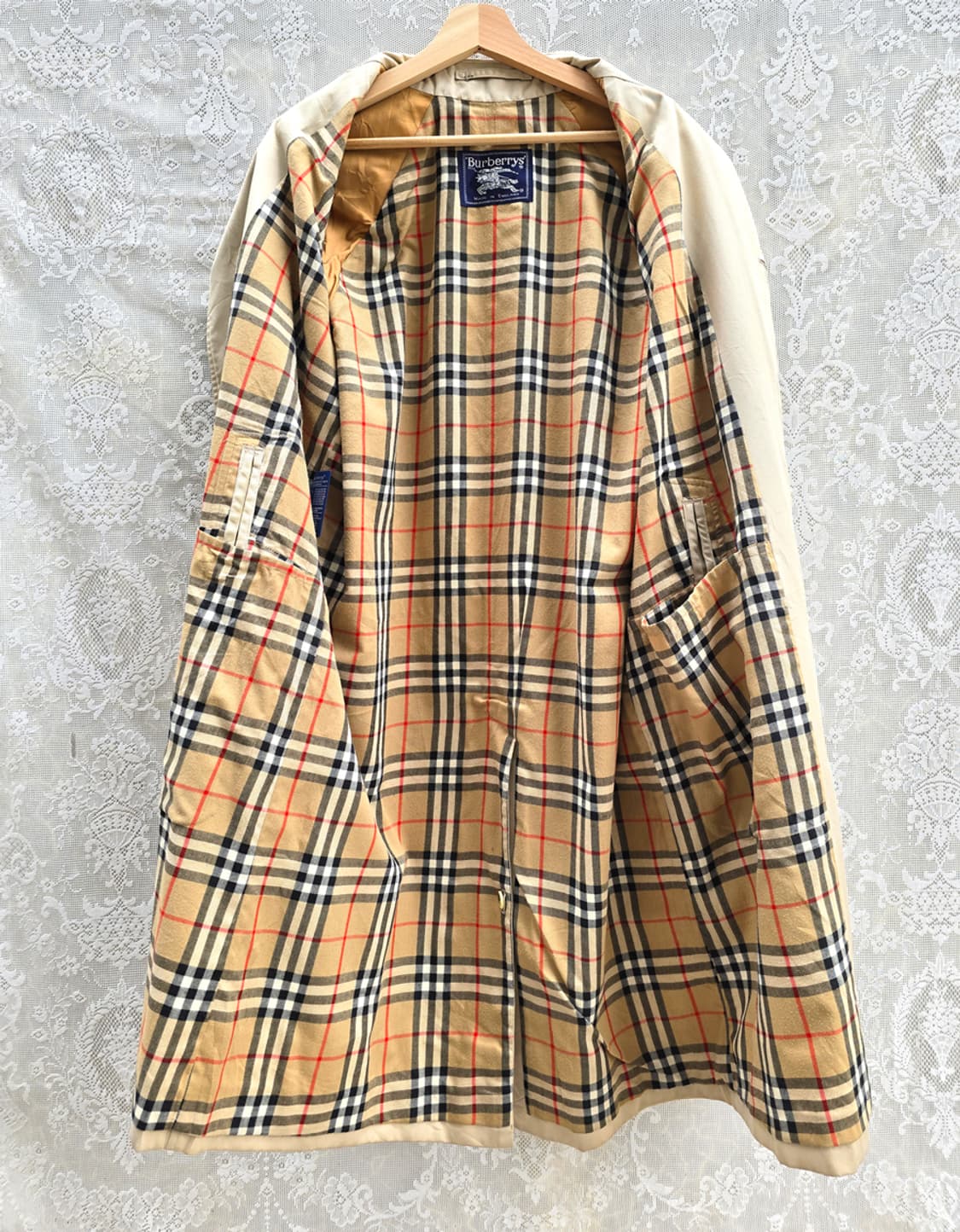 90s 버버리 싱글 코트 (made in england) 상품이미지9