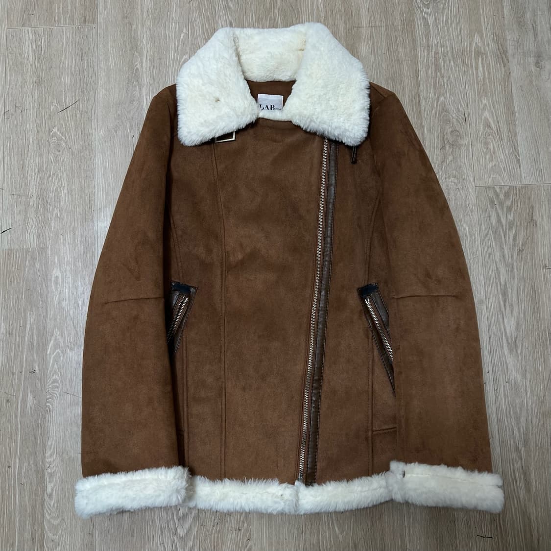 랩 LAP 여성 스웨이드 무스탕 자켓 85-90-160  상품이미지1