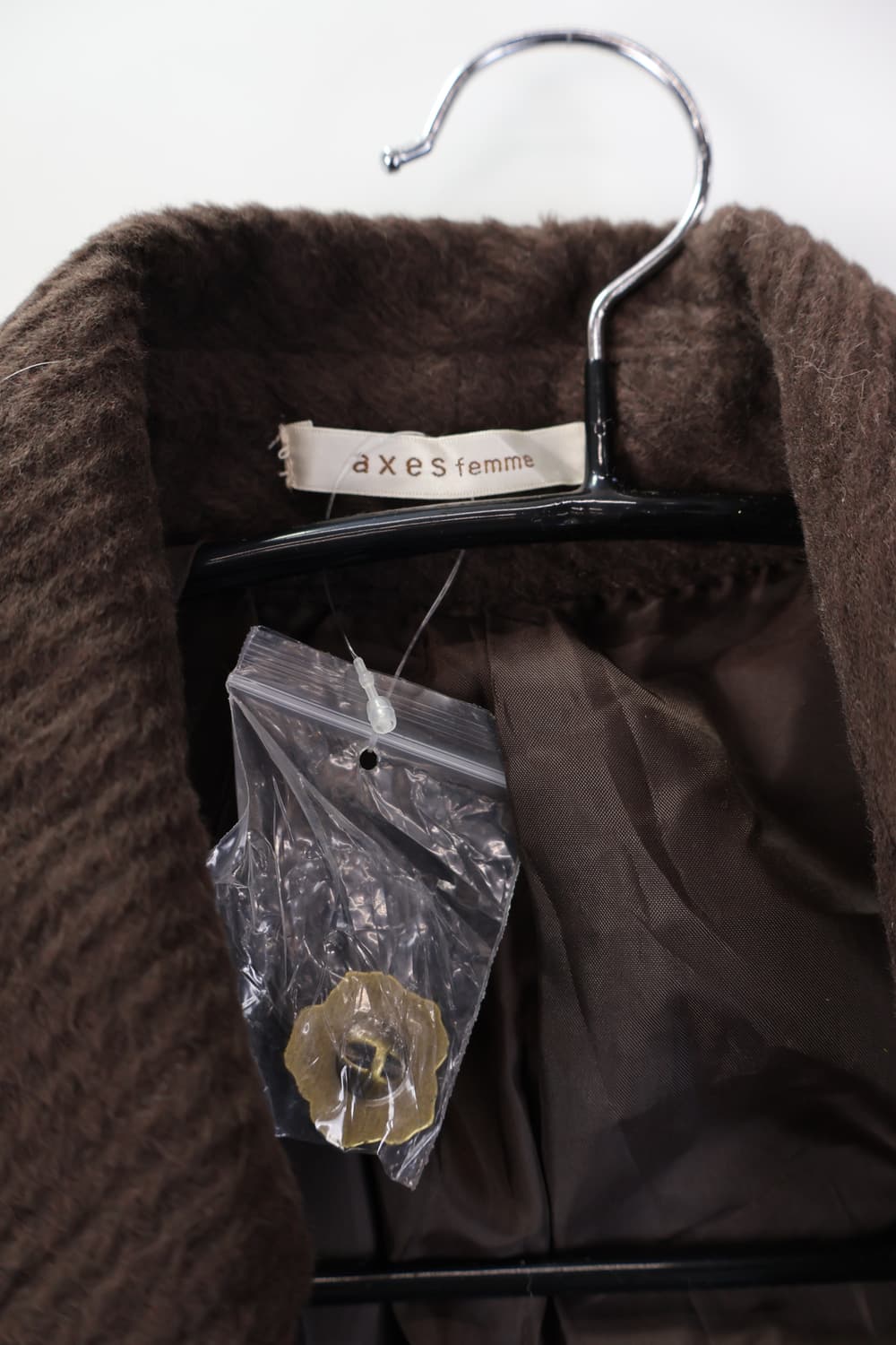 Axes Femme Brown Wool Coats 상품이미지5