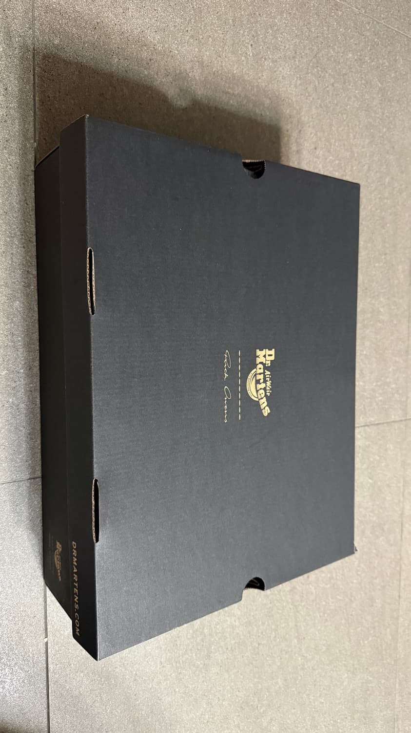 닥터마틴 x 릭 오웬스 쿼드 솔 스틸 토 부츠 블랙 상품이미지2