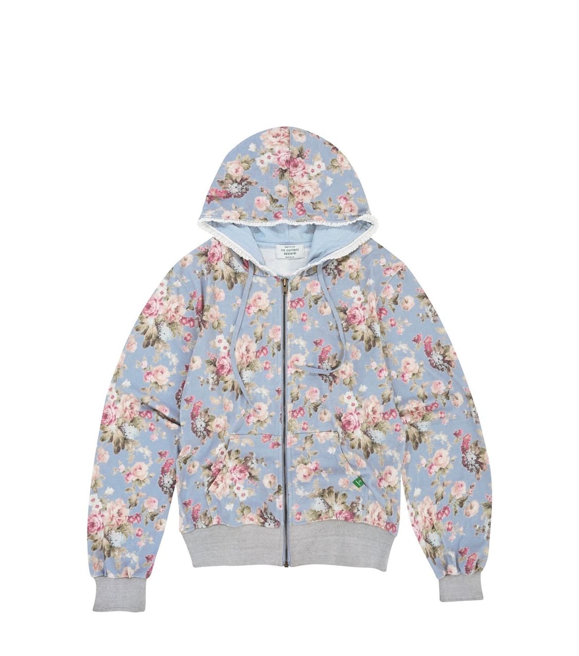 노컨텐츠 플라워 레이스집업 스카이블루 상품이미지1