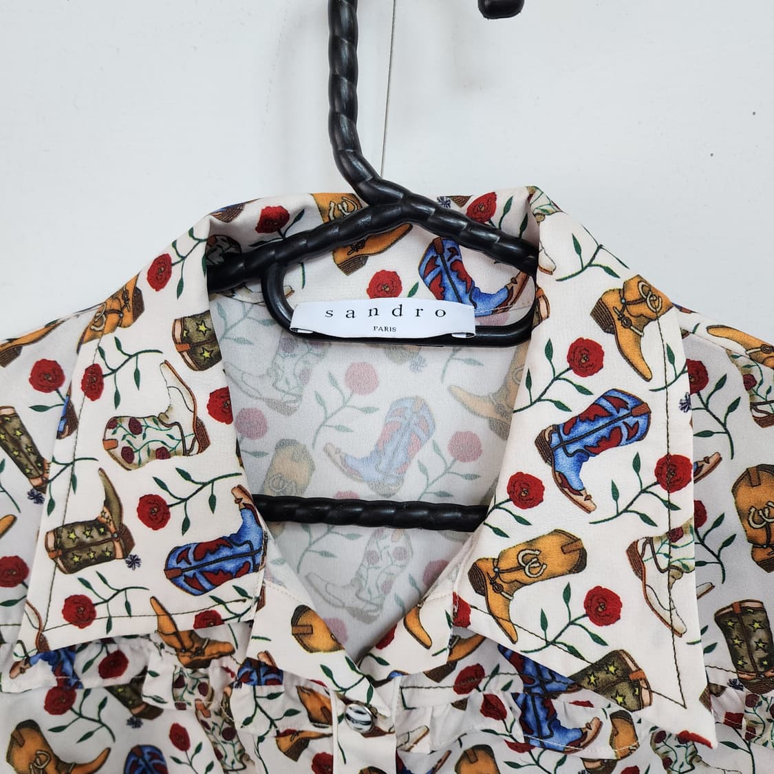 산드로 패턴 롱 원피스 상품이미지2