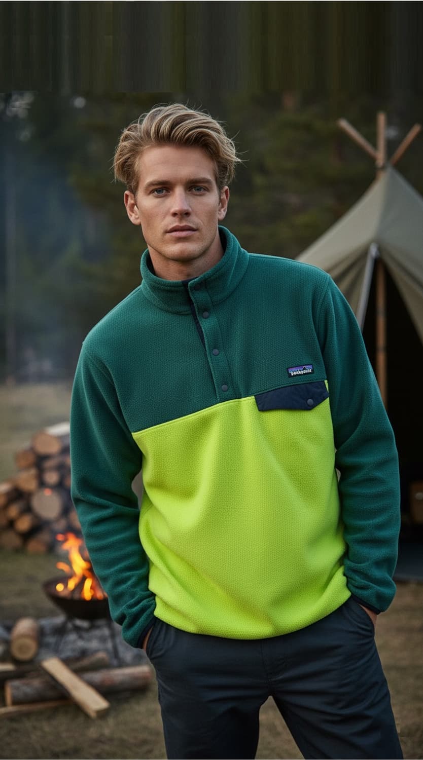 파타고니아 초레어 빈티지 신칠라 아노락 플리스 자켓 그린/연두 M사이즈 상품이미지2