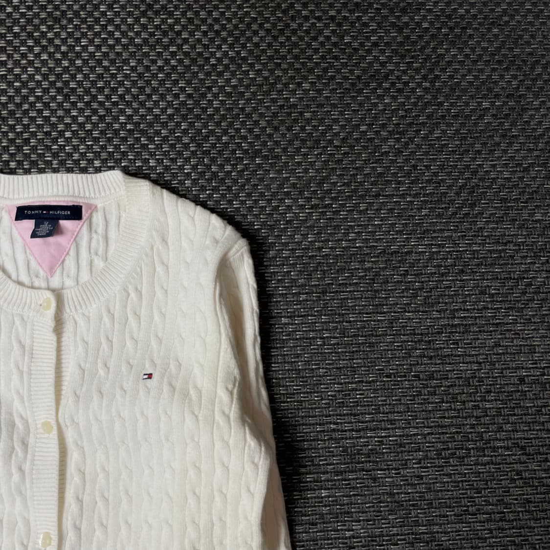 타미힐피거 키즈 화이트 케이블 긴팔 가디건 12 상품이미지3