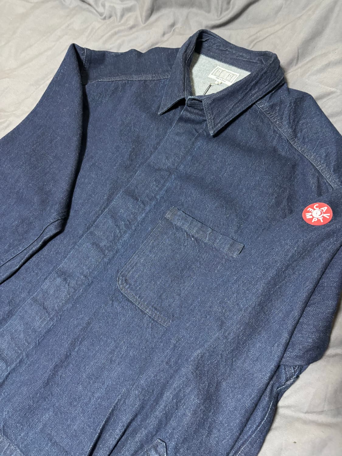 [ XL ] 카브엠트 데님 숏 셔츠 자켓 상품이미지2