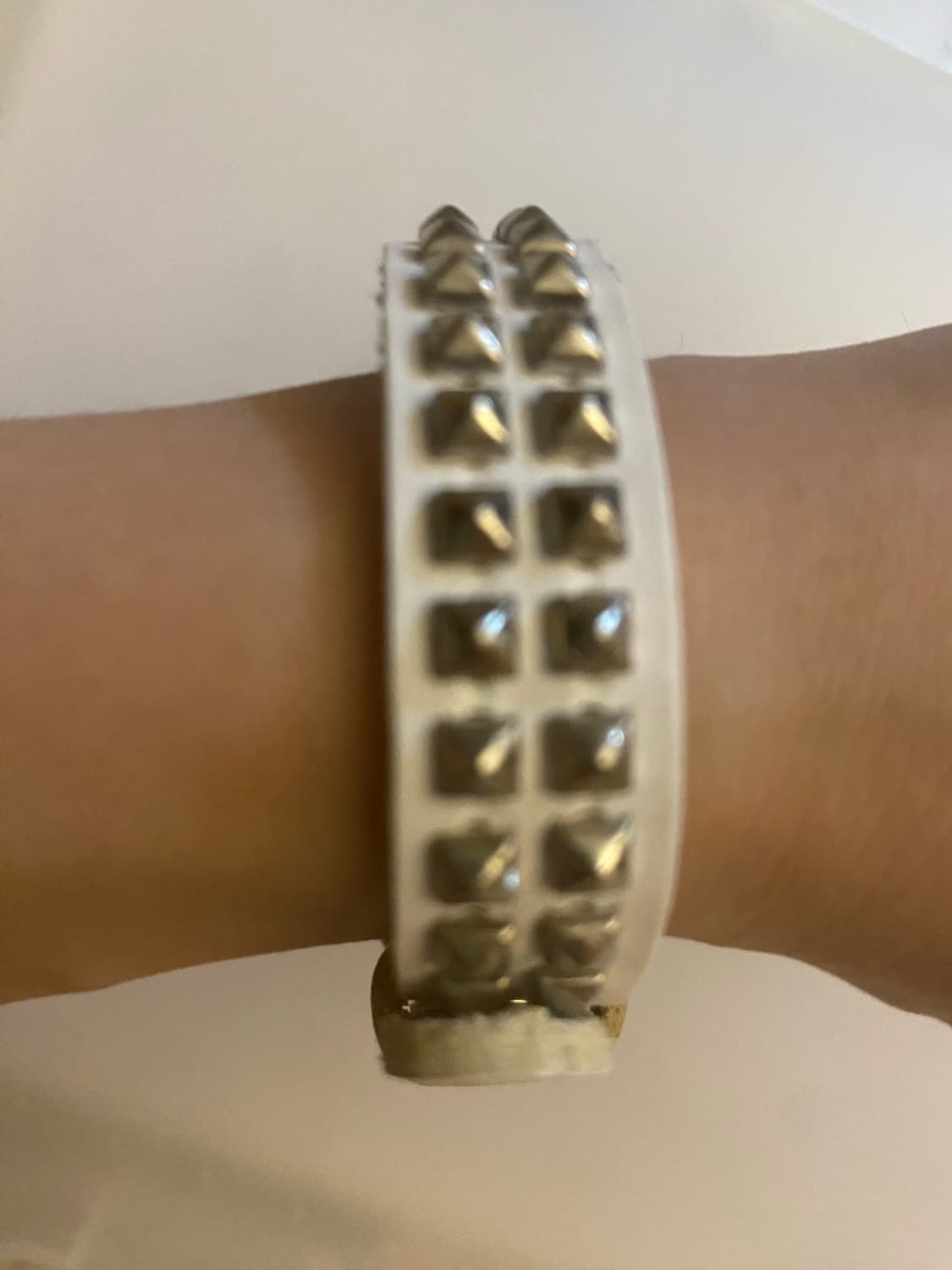 Vintage punk studs leather bracelet whit 상품이미지4