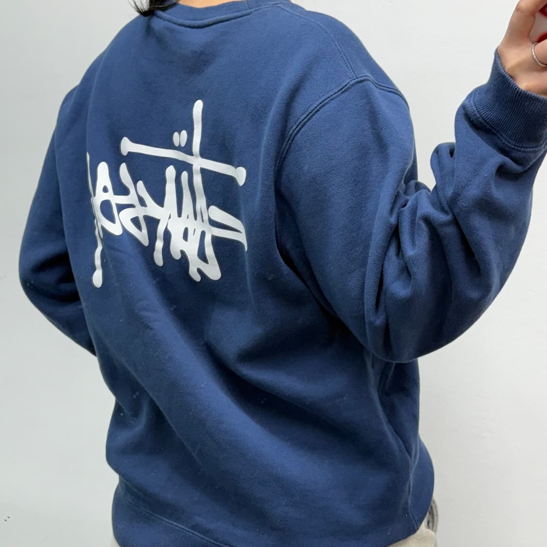 [M] 스투시 네이비 맨투맨 상품이미지2