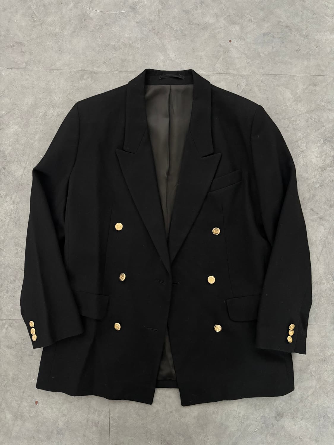  Burberry 버버리 블랙 더블 금장 블레이저 자켓  상품이미지1