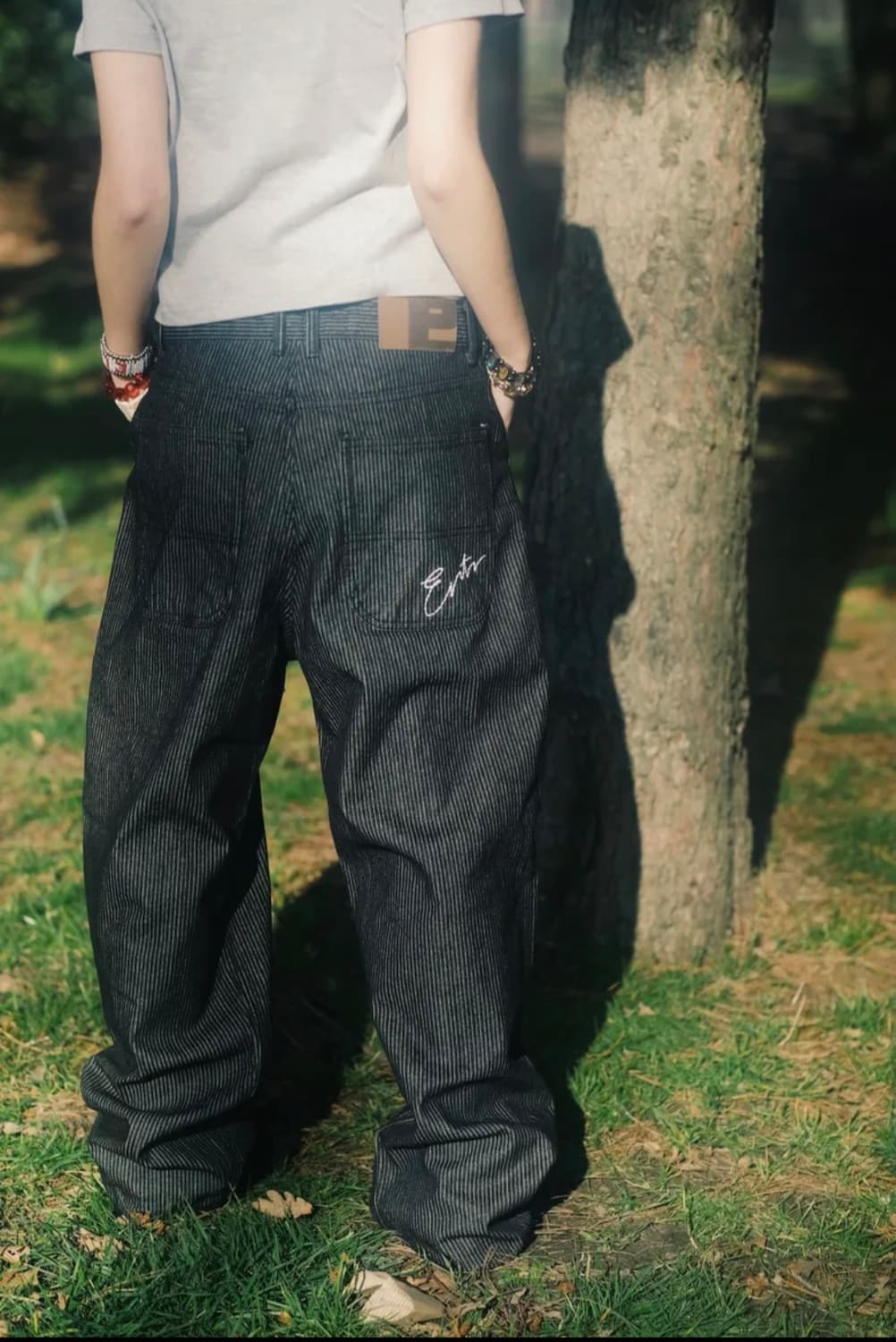 ertr스트라이프 데님 팝니다 상품이미지1