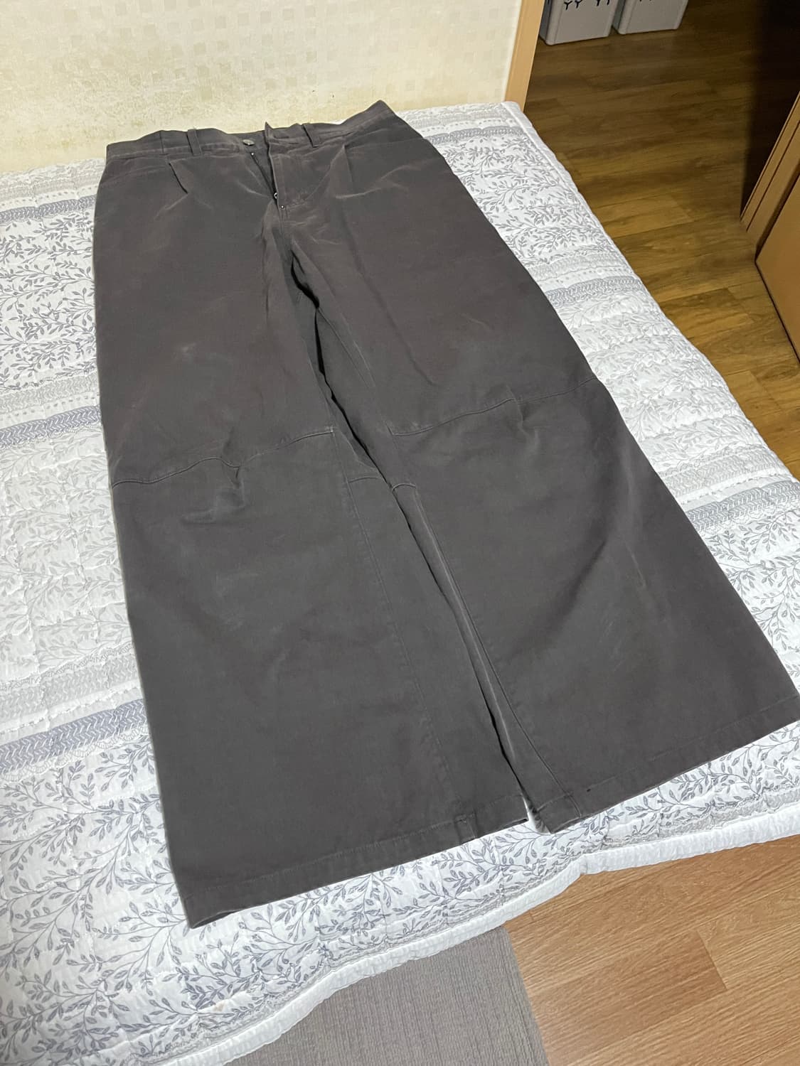 [4] 폴리테루 원턱 고시마 팬츠 / Deep Charcoal 상품이미지1