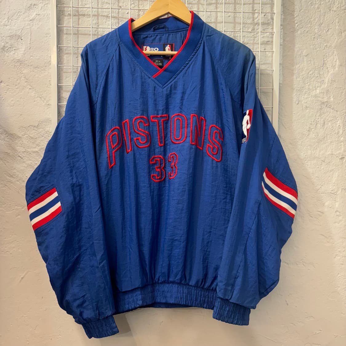 프로 플레이어 X NBA 90s 올드스쿨 디트로이트 피스톤즈 웜업 M 상품이미지1