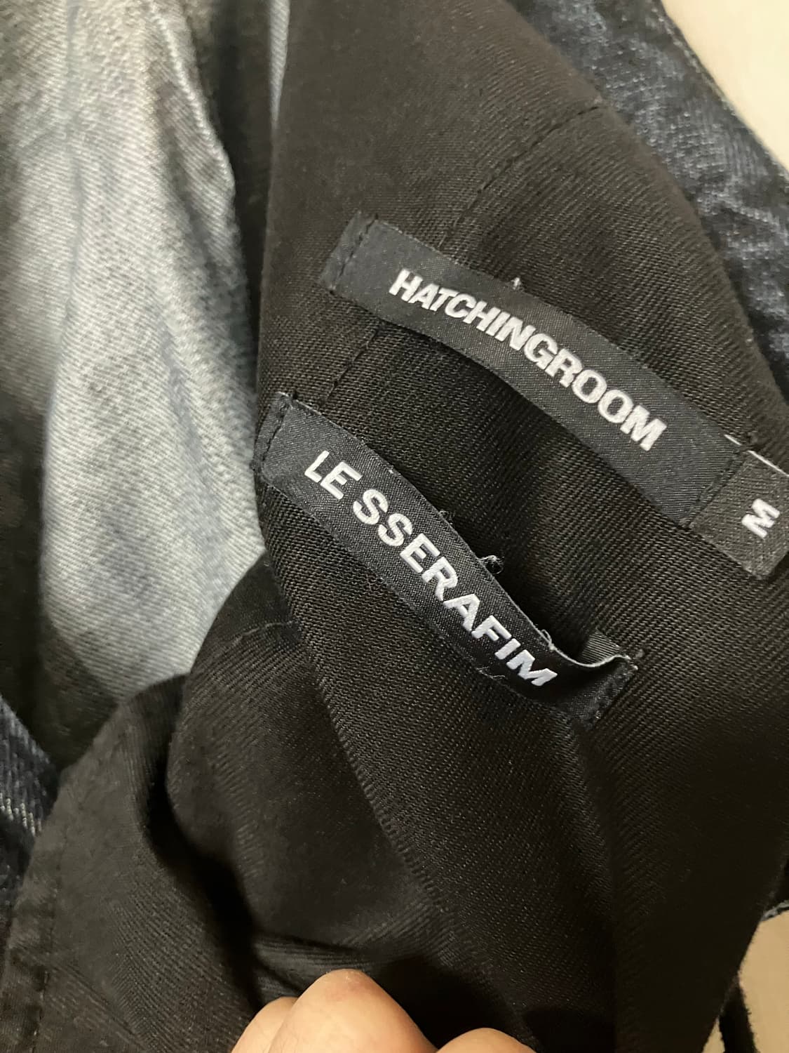 해칭룸 x 르세라핌 콜라보 데님 카고팬츠 상품이미지7