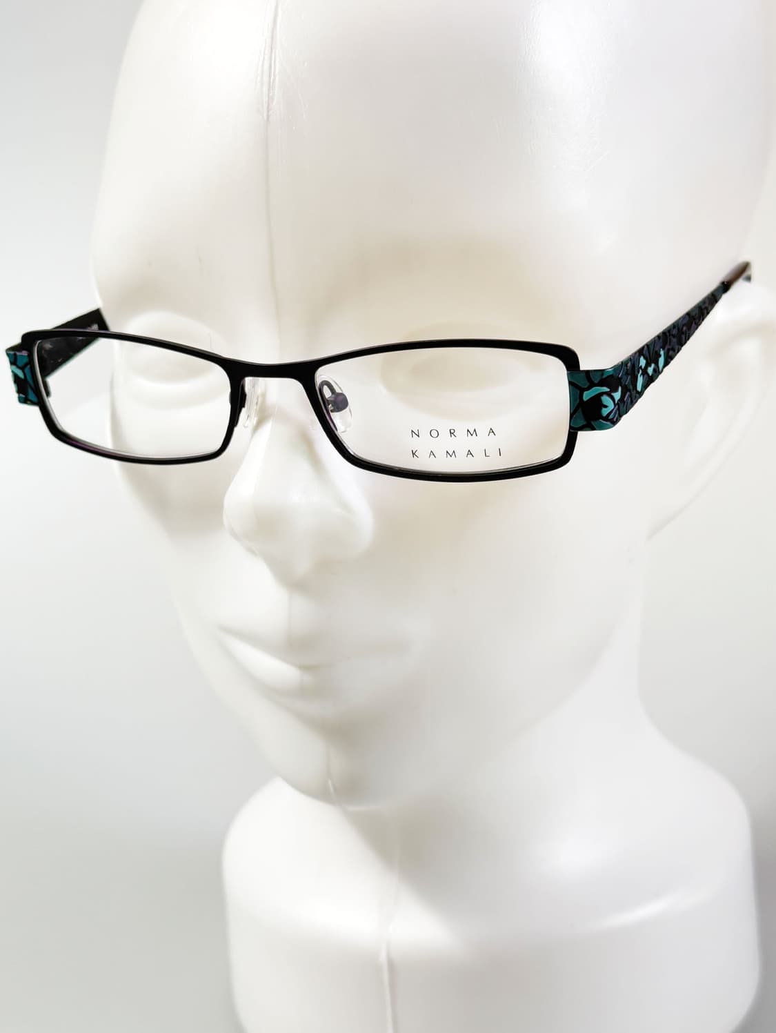 NORMA KAMALI 슬림 스퀘어 메탈 프레임 빈티지 안경 상품이미지8