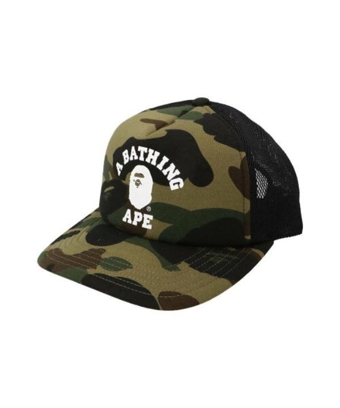 베이프 카모 그린 트러커 캡 상품이미지1