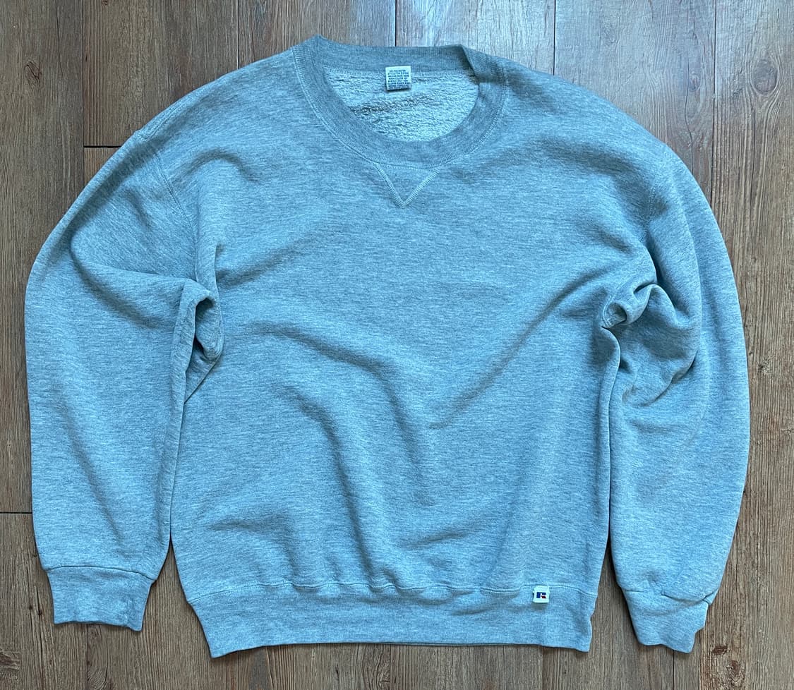 90s 러셀 애슬레틱 스웻셔츠 그레이 미제🇺🇸 상품이미지1