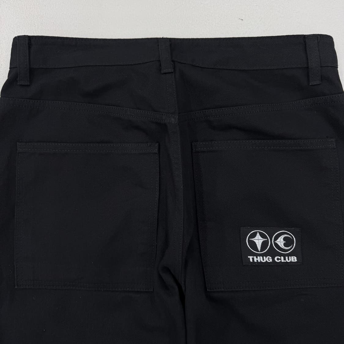 떠그클럽 초판 와이드 코튼 팬츠 블랙 상품이미지6