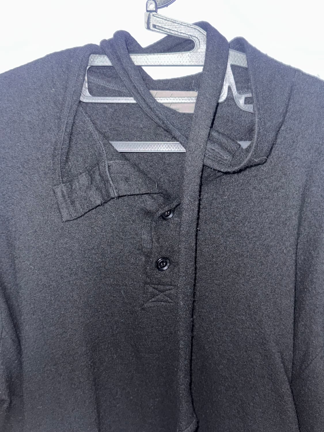 요지 야마모토 스카프 니트 블랙 상품이미지4