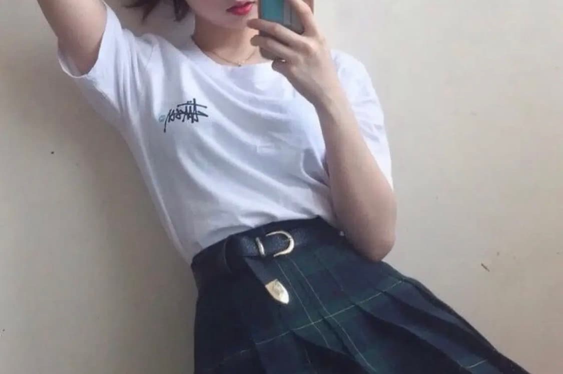 아메리칸어패럴 체크 테니스스커트 상품이미지1