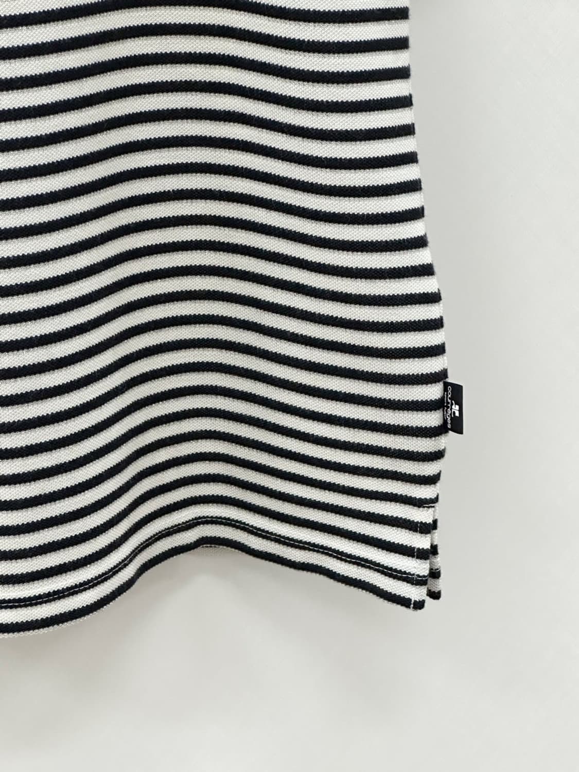 courreges / 꾸레쥬 블랙 스트라이프 반팔 티셔츠  상품이미지3