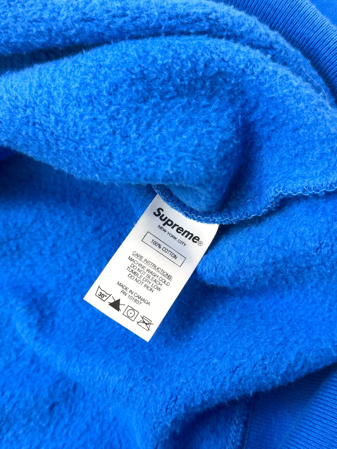 Supreme 슈프림 Fuck You 브라이트 블루 색상 크루넥 스웨트셔 상품이미지8