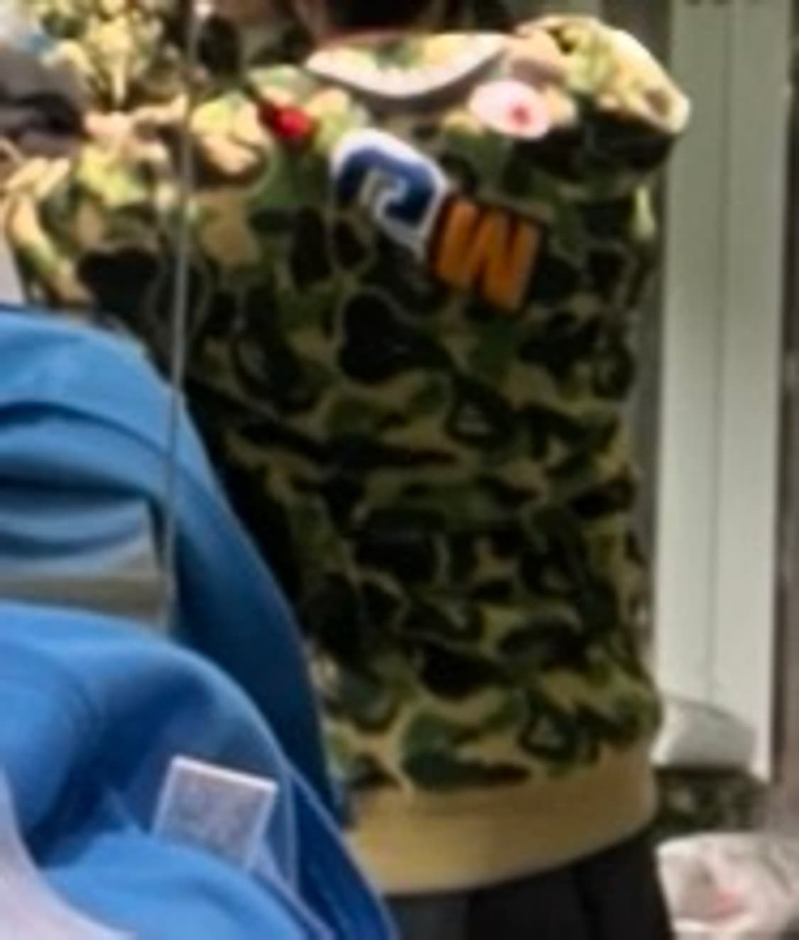 베이프 ABC 카모 샤크 후드 아노락 그린 상품이미지2