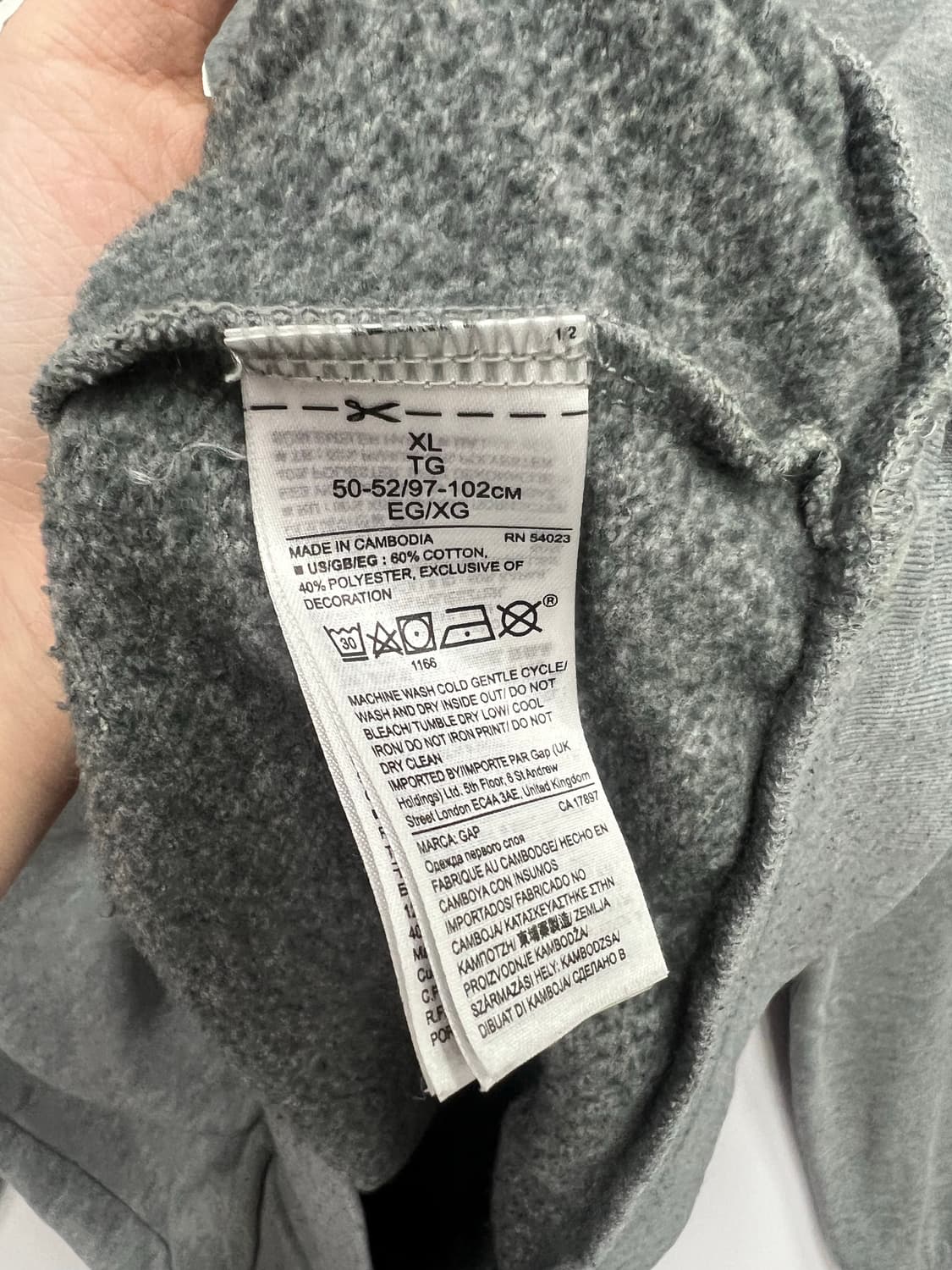 GAP 그레이 맨투맨 상품이미지3