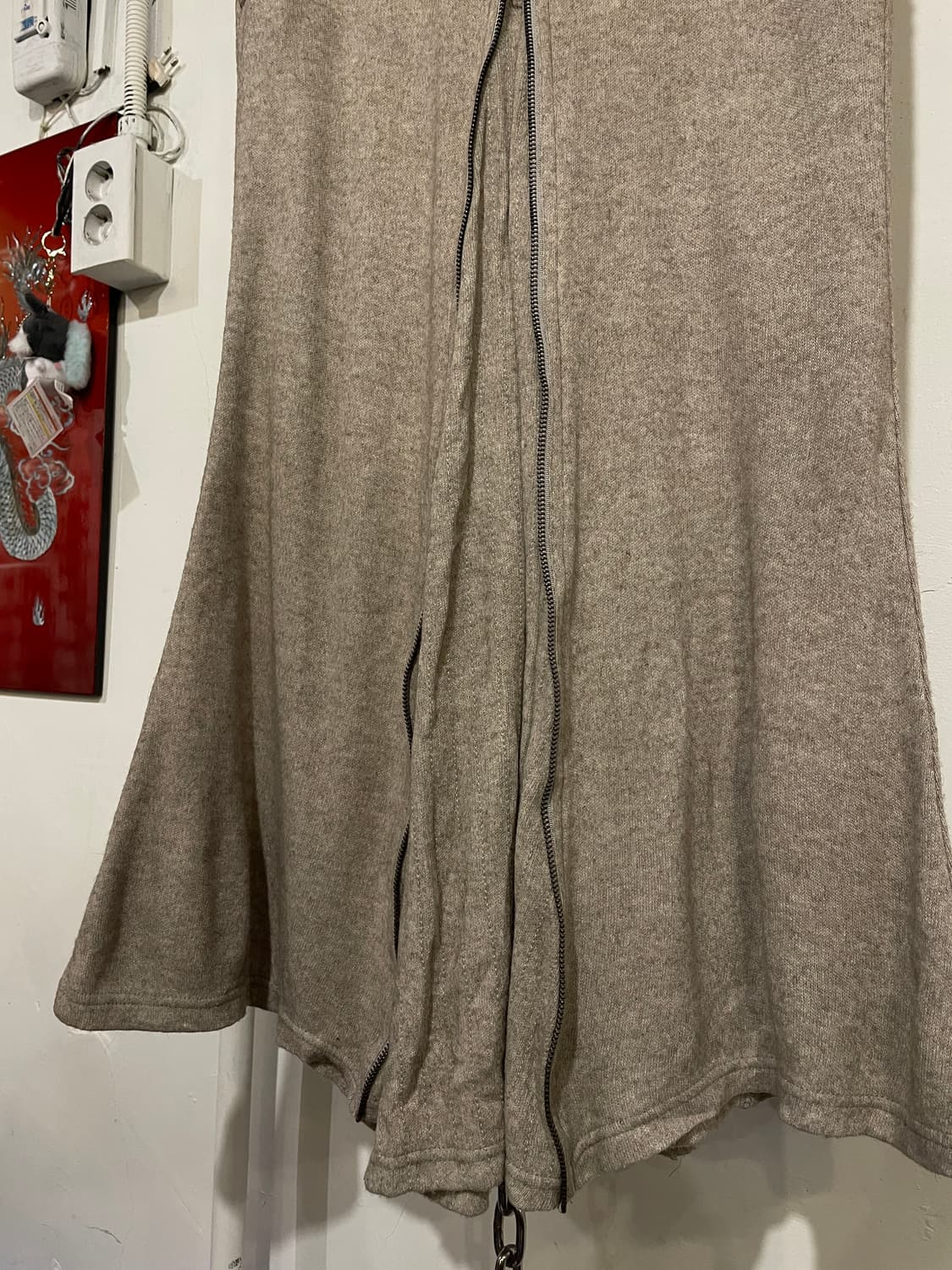 g.o.a 고아 입체포켓 오트밀 지퍼스커트 갸루 y2k 상품이미지5