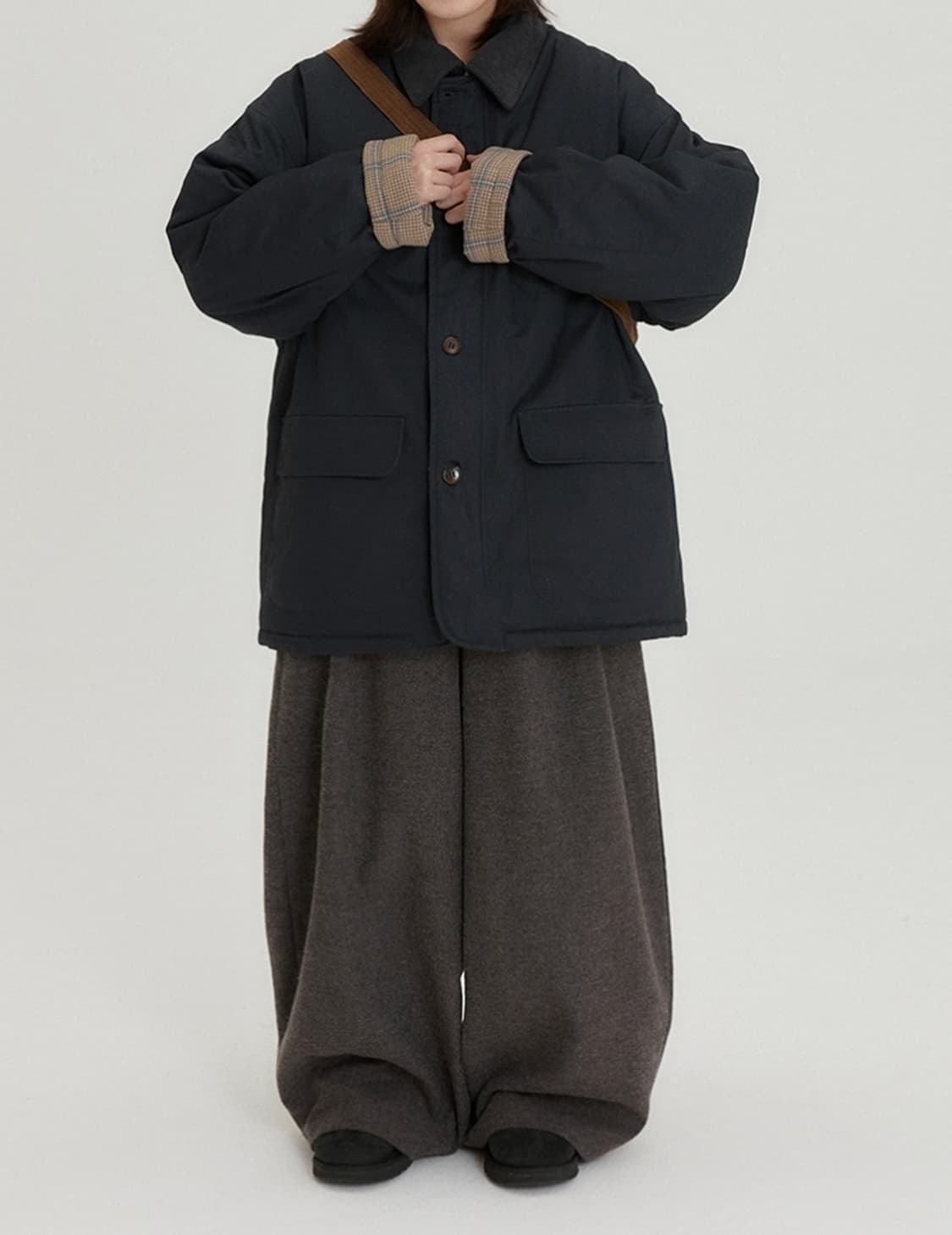 BAONHAUS-칼렌 체크 리버시블 코듀로이 점퍼 상품이미지3