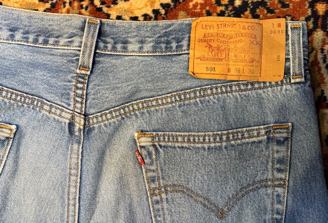 usa 빈티지 리바이스 501 데님 36"(34~35추천) (484) 상품이미지3