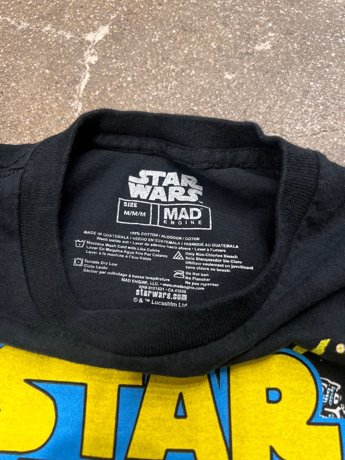 스타워즈 베이비요다 반팔 티셔츠 블랙 상품이미지3