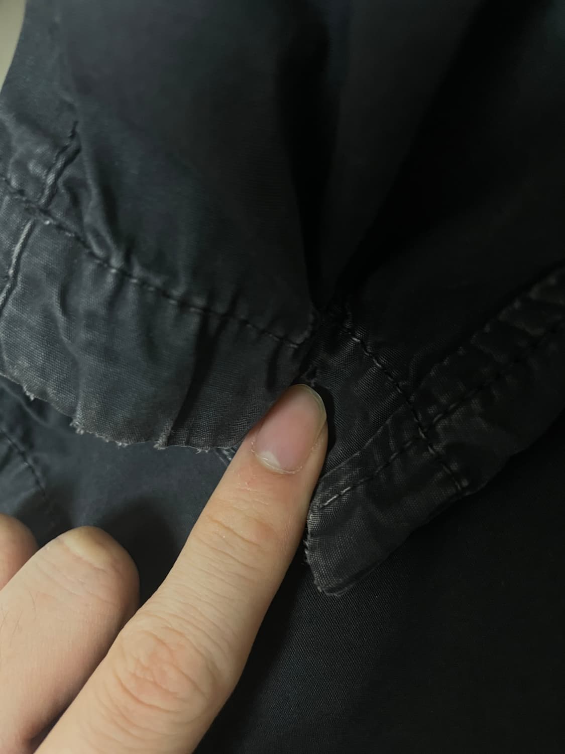 스톤아일랜드 올드이펙트 오버셔츠 자켓 블랙 상품이미지10