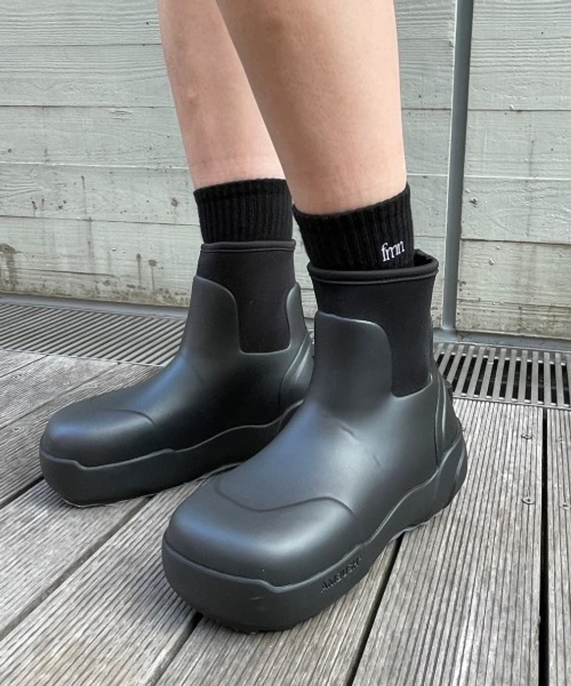 [35]엠부쉬 러버 부츠 블랙 상품이미지2