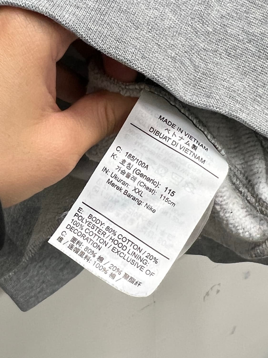(XXL) 나이키 NBA 후드 티 그레이 상품이미지5