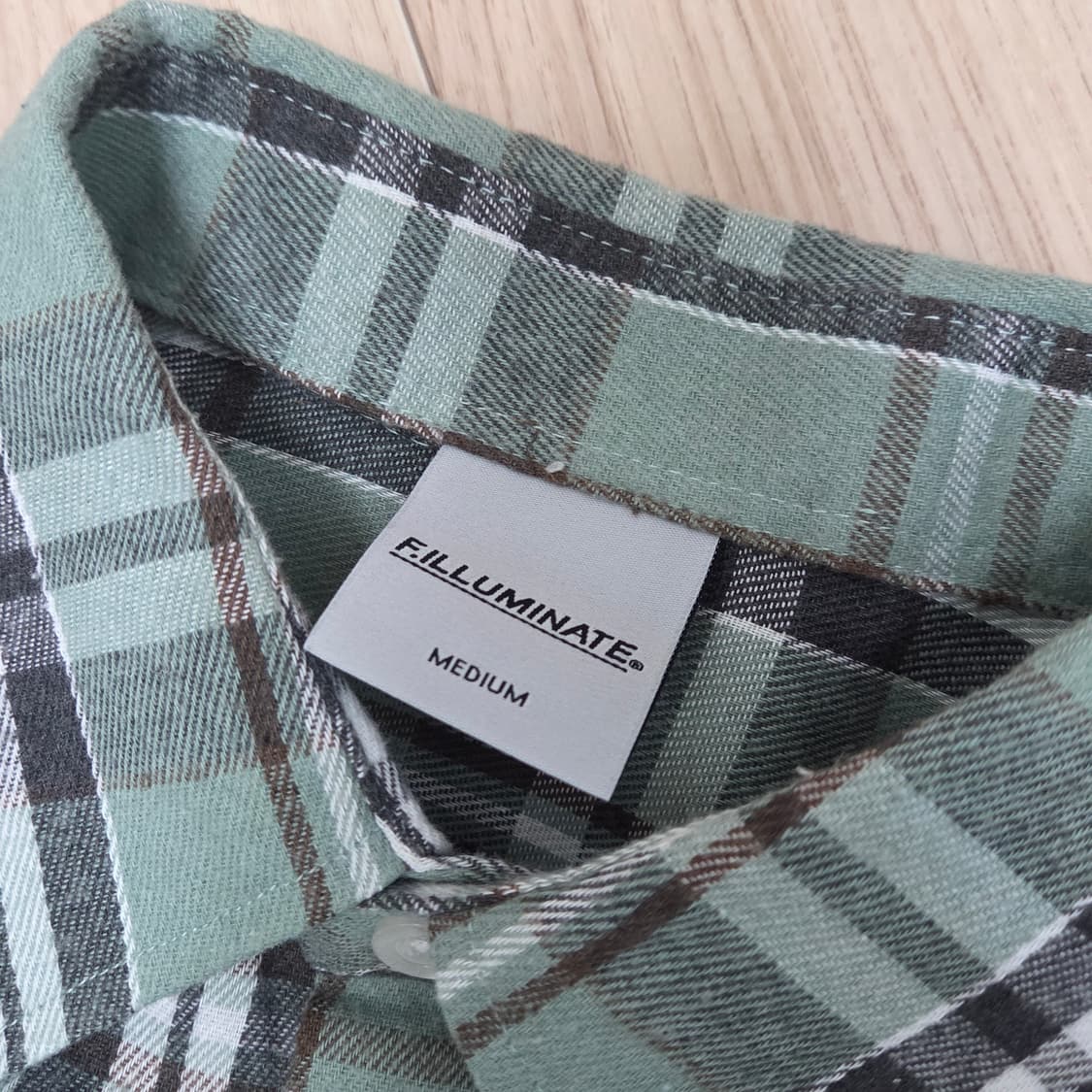 필루미네이트 오버핏 포레스트 체크 셔츠 상품이미지2