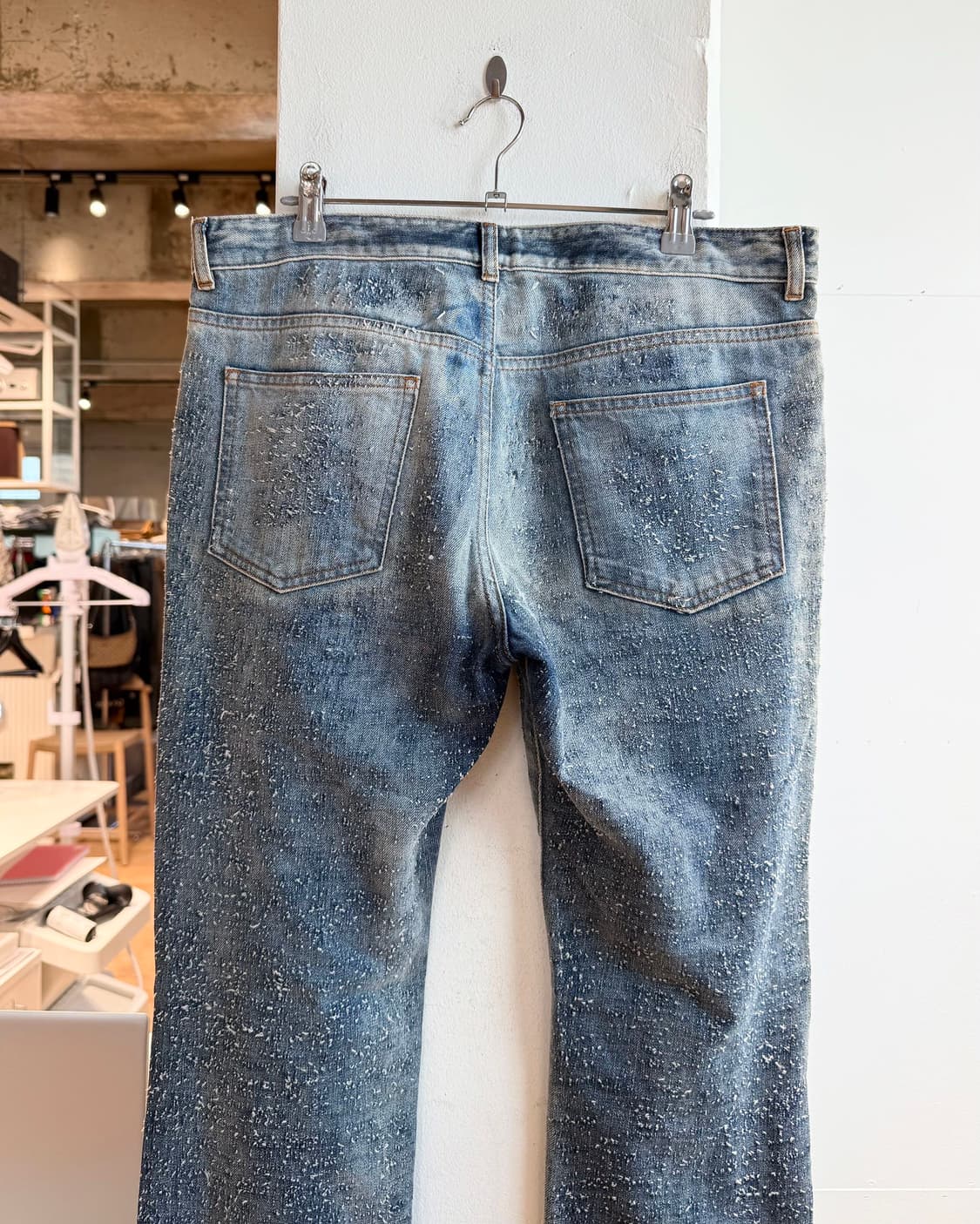 메종 마르지엘라 데님 백스티치 디스트로이드 팬츠  상품이미지6