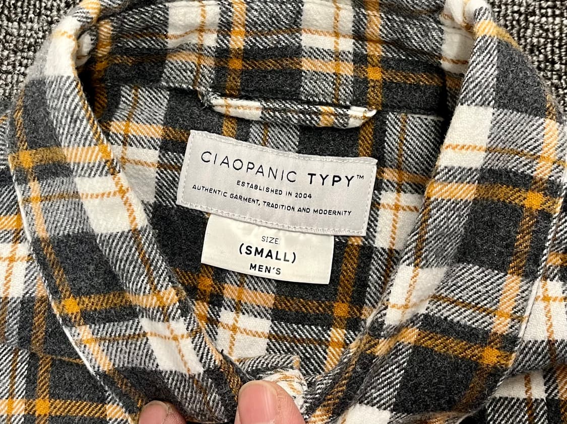[90] 차오패닉 플란넬 셔츠 S  상품이미지3