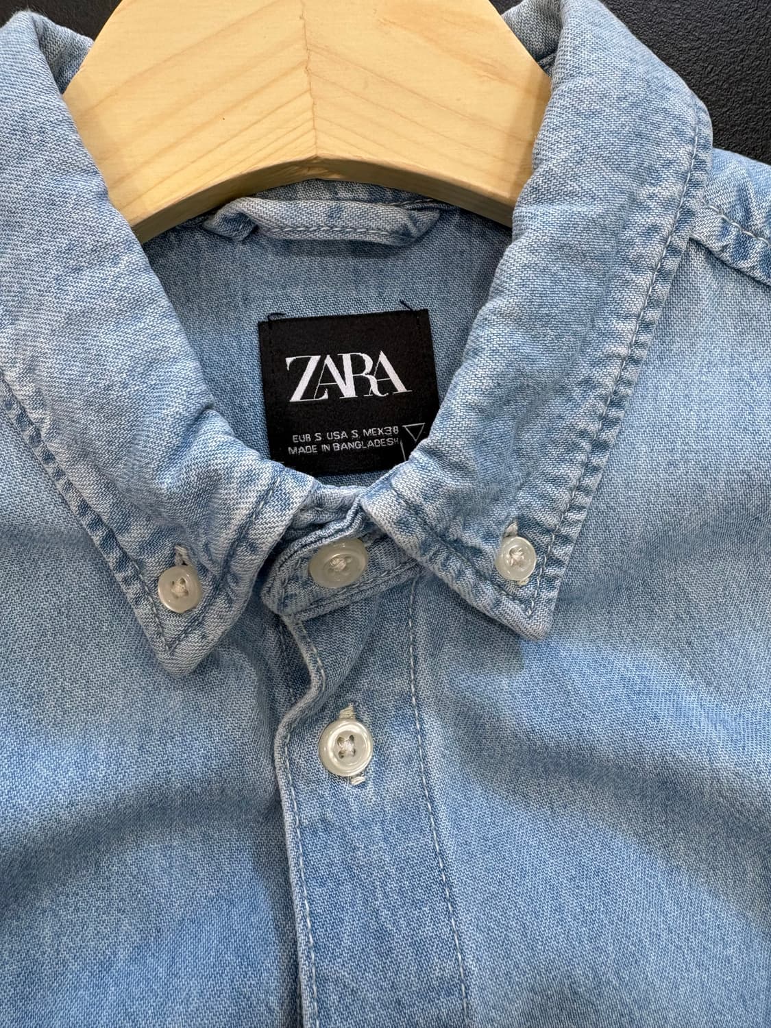 ZARA 데님 셔츠 S 상품이미지1