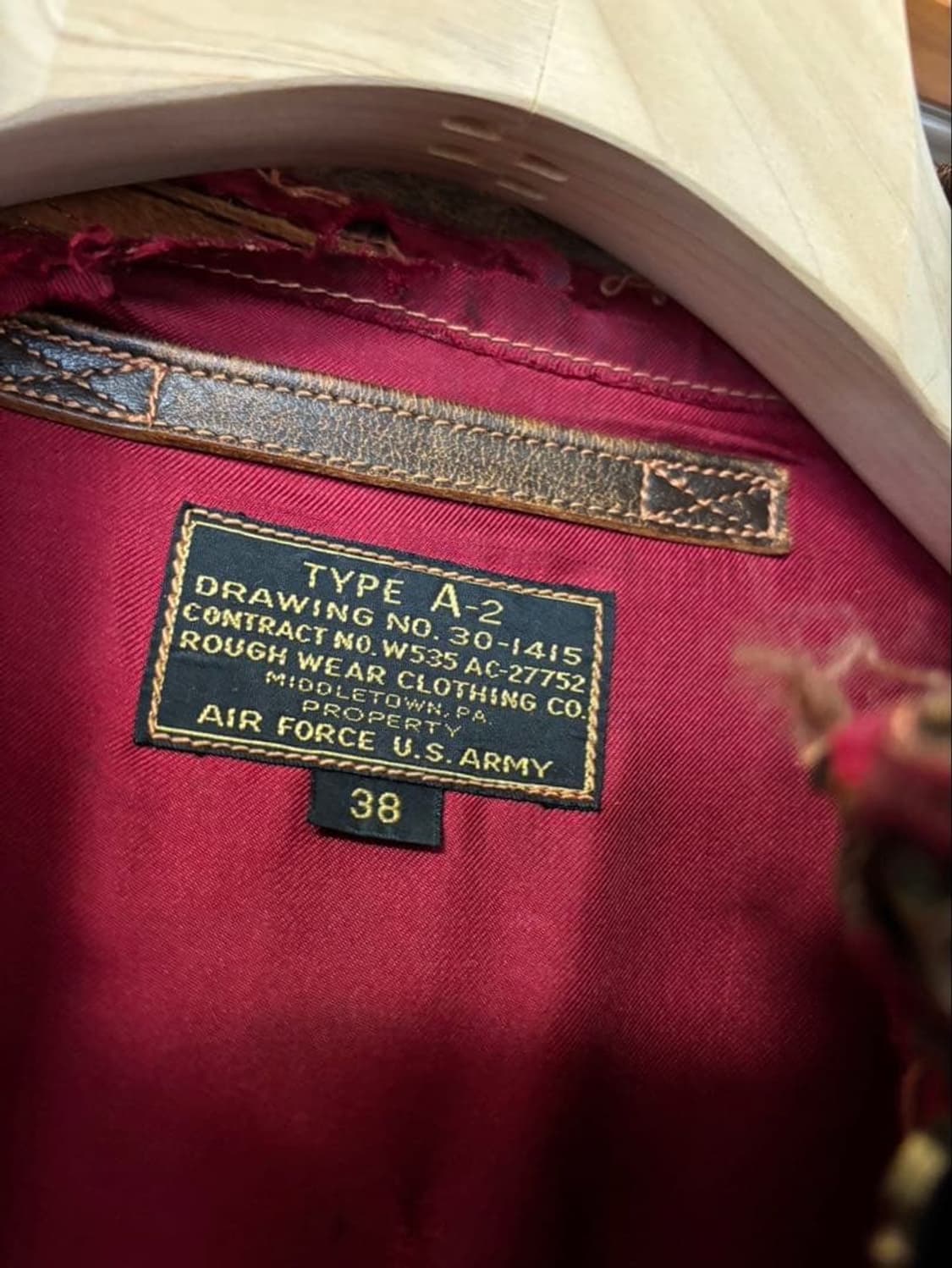 (38) 리얼맥코이 a-2 가죽자켓 상품이미지4