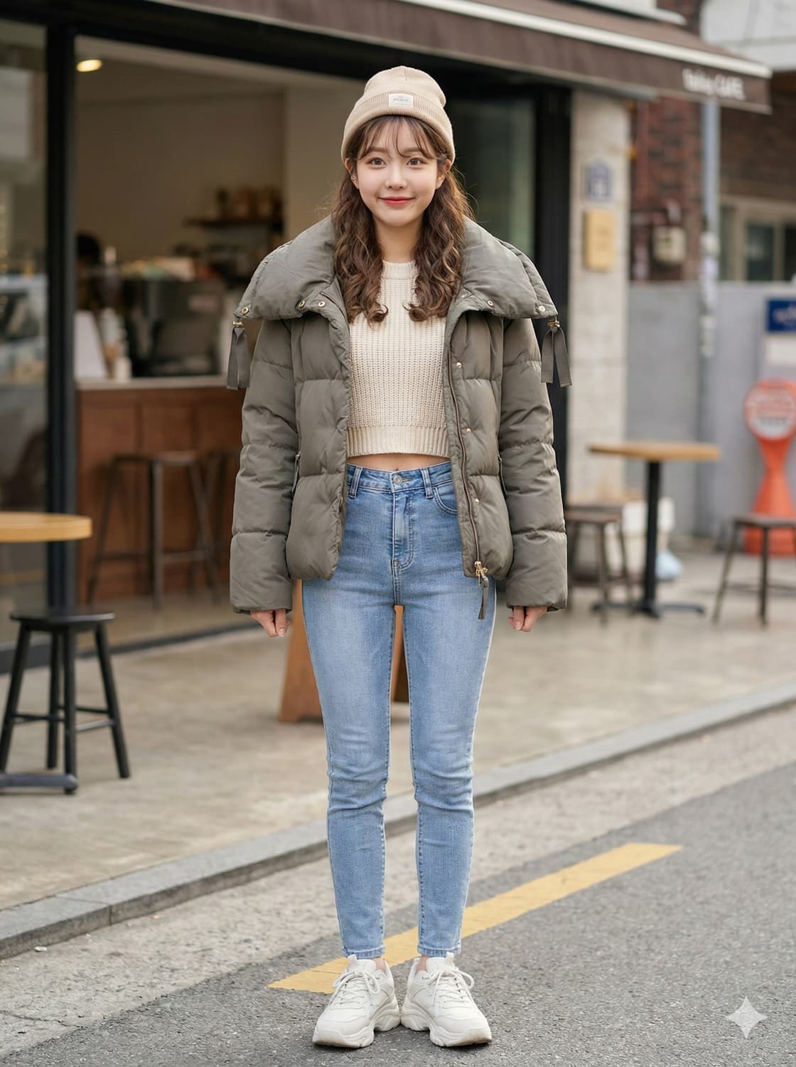 LeShop BLACK 르샵 블랙 볼륨 넥 덕다운 숏패딩 상품이미지1