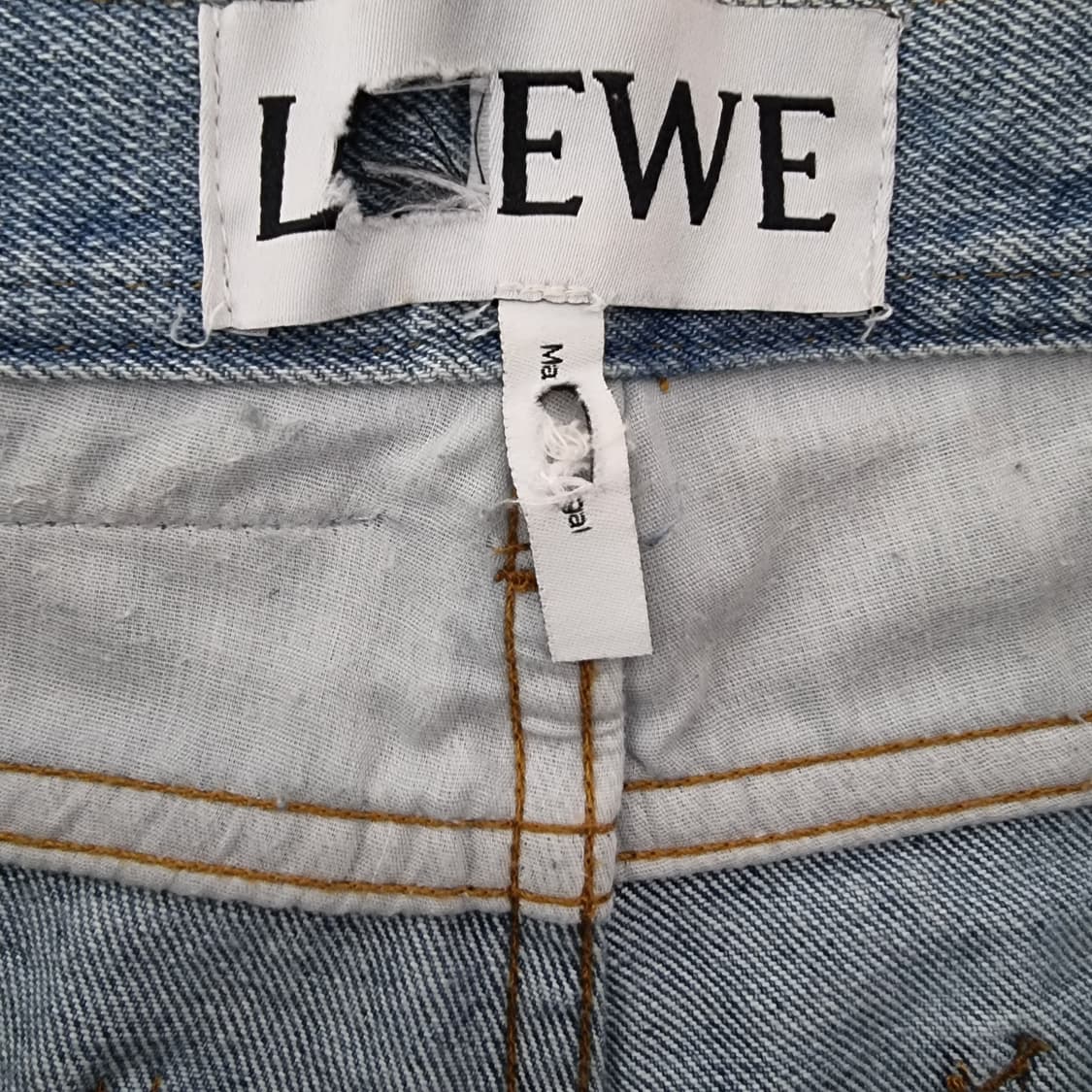 로에베 9부 롤업 청바지 38 상품이미지7